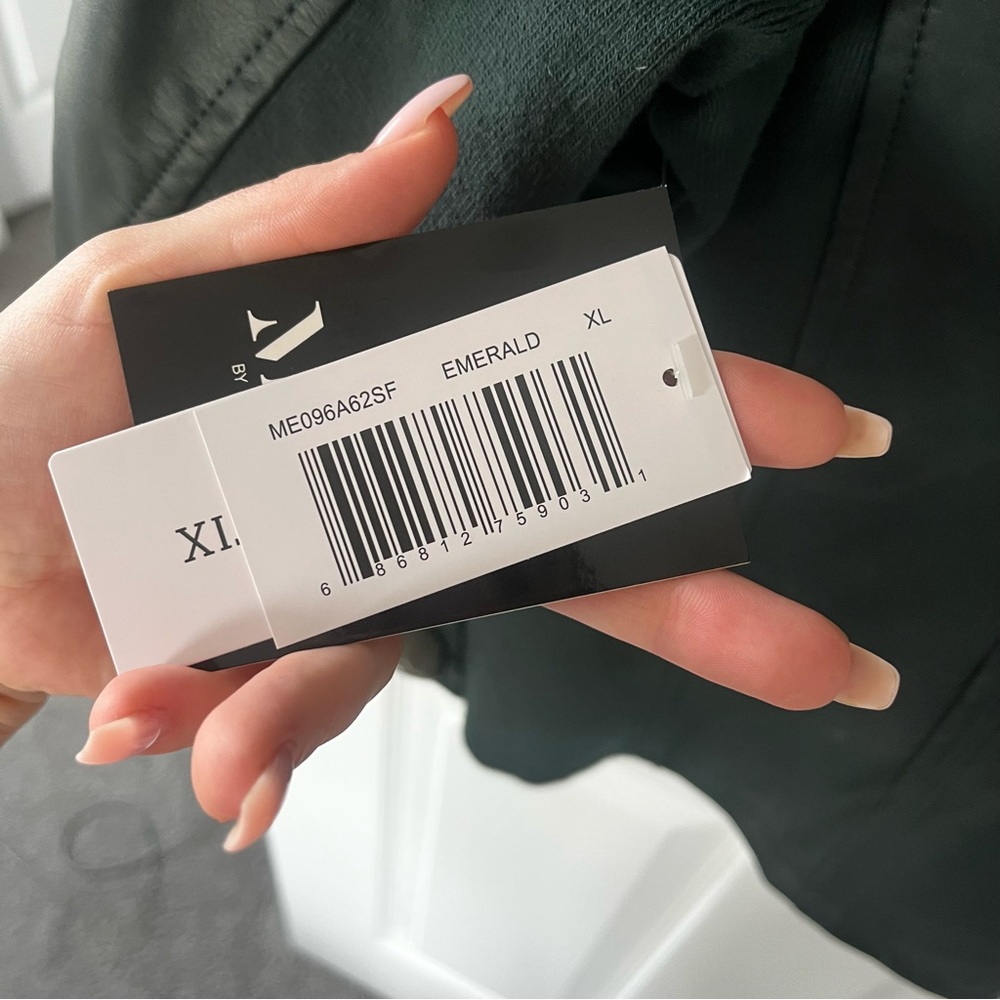 NWT Dark Green Faux Leather Jacket - Picture 5 of 5